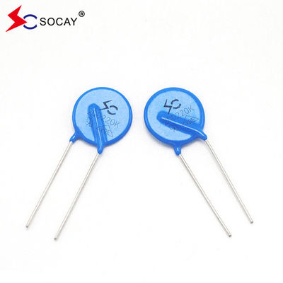 VDE Varistor 820V Οξείδιο του ψευδαργύρου Μεταλλικός αντίσταση που εξαρτάται από την τάση VDR 25D821K 821k D25