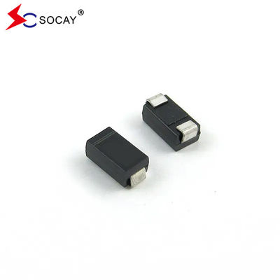 SMA Πακέτο Δίοδος Σίλικον Ζενέρ 1SMA4728A 1W 3.3V Δικαιούμενο ρεύμα Ζενέρ 285mA